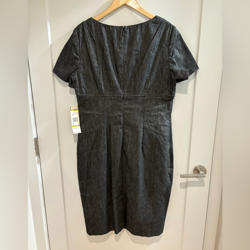 Anne Klein Charcoal Midi Dress | MSRP $395 - Picture 5 of 7